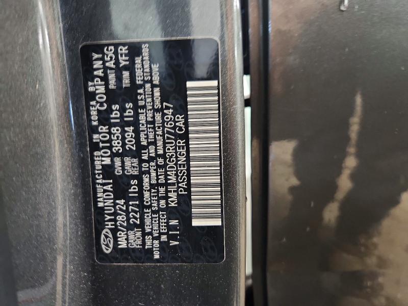 Aukcja sprzedaży 2024 Hyundai Elantra, vin: KMHLM4DG3RU776947, numer aukcji: 62976326