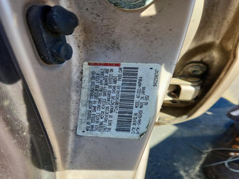 60514366 :رقم المزاد ، JT2AE09V5R0048149 vin ، 1994 Toyota Corolla مزاد بيع