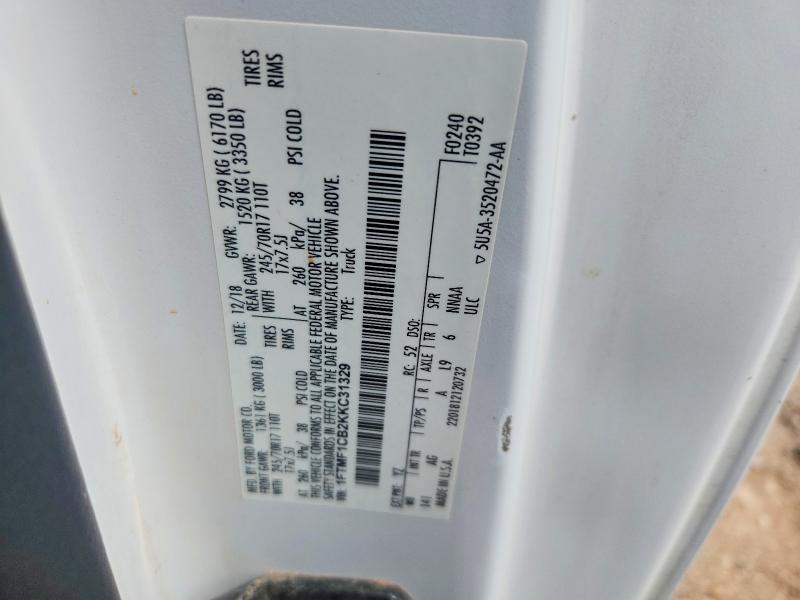 Aukcja sprzedaży 2019 Ford F150, vin: 1FTMF1CB2KKC31329, numer aukcji: 61112396