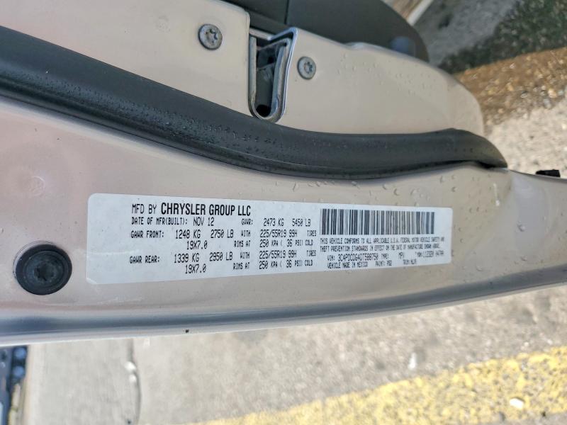 2013 Dodge Journey მანქანა იყიდება აუქციონზე, vin: 3C4PDCDG4DT588750, აუქციონის ნომერი: 61678186
