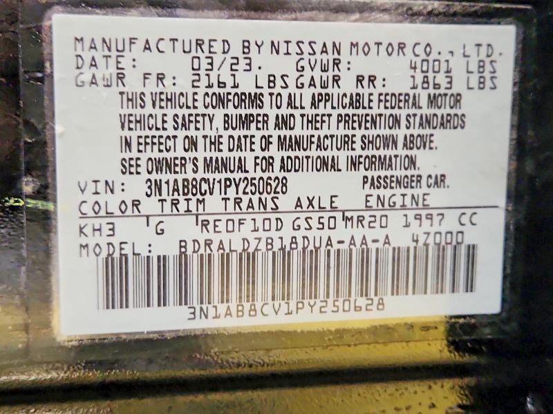 61810316 :رقم المزاد ، 3N1AB8CV1PY250628 vin ، 2023 Nissan Sentra مزاد بيع
