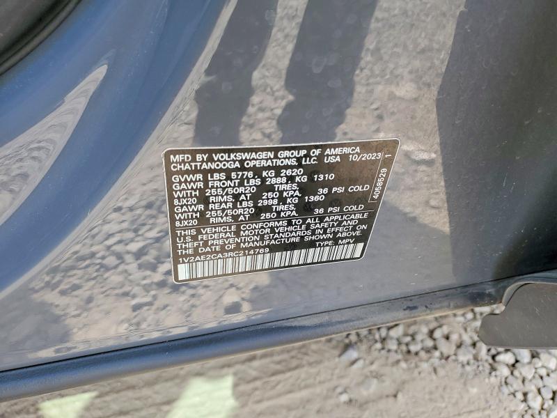 59816556 :رقم المزاد ، 1V2AE2CA3RC214769 vin ، 2024 Volkswagen Atlas Cross Sport مزاد بيع