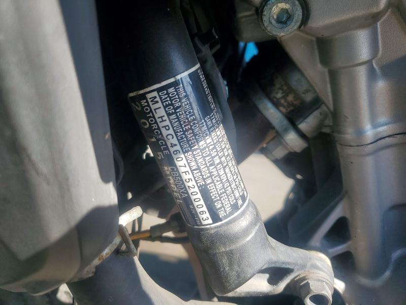 Aukcja sprzedaży 2015 Honda Cb500, vin: MLHPC4607F5200063, numer aukcji: 60388496