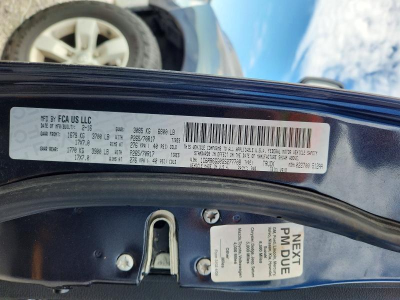 Продажа на аукционе авто 2016 Ram 1500, vin: 1C6RR6GG0GS277708, номер лота: 61064226