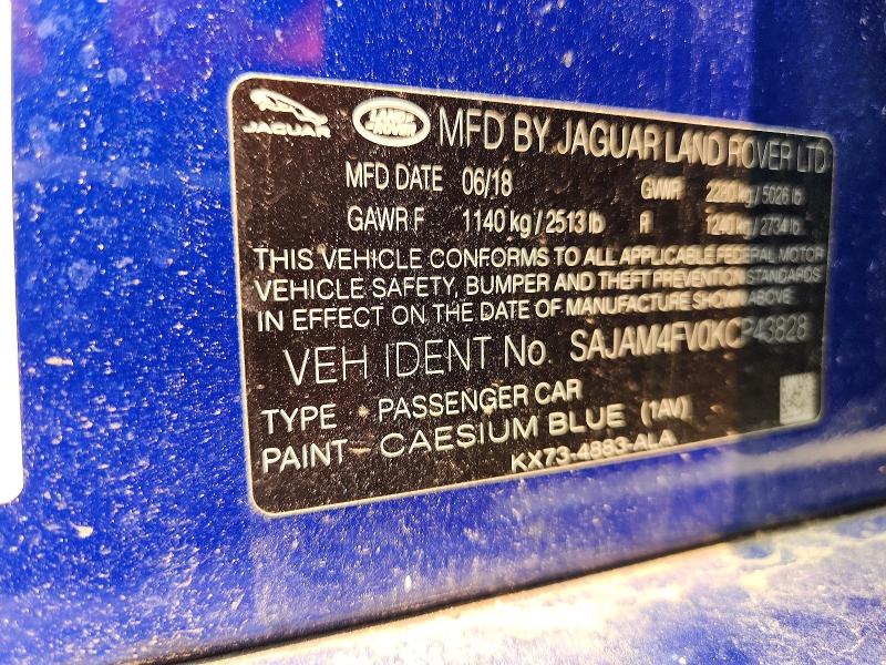 Продажа на аукционе авто 2019 Jaguar Xe, vin: SAJAM4FV0KCP43828, номер лота: 60420866
