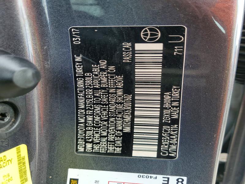 2018 Toyota C-hr მანქანა იყიდება აუქციონზე, vin: NMTKHMBX6JR007602, აუქციონის ნომერი: 60599906