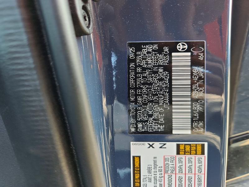 2026 Toyota Crown მანქანა იყიდება აუქციონზე, vin: JTDAAAAF4T3044239, აუქციონის ნომერი: 62471916