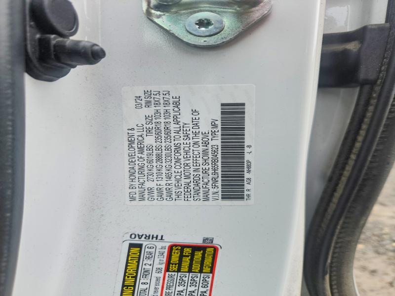 59618386 :رقم المزاد ، 5FNRL6H65RB045623 vin ، 2024 Honda Odyssey مزاد بيع