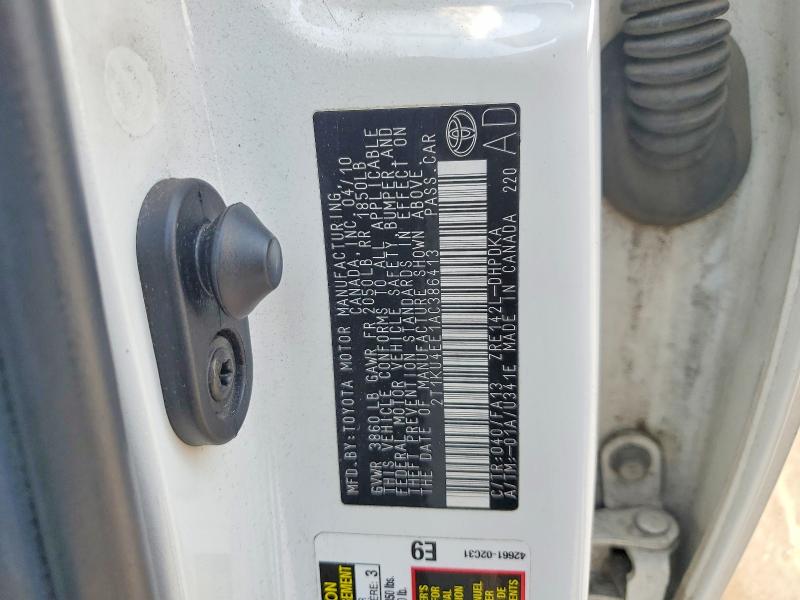Aukcja sprzedaży 2010 Toyota Matrix, vin: 2T1KU4EE1AC386413, numer aukcji: 63603366