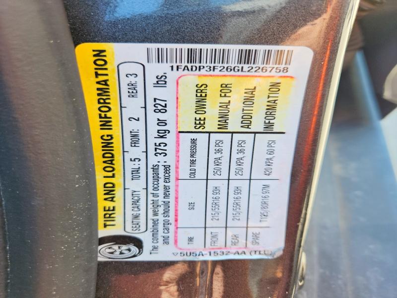 Продаж на аукціоні авто 2016 Ford Focus, vin: 1FADP3F26GL226758, номер лоту: 62035946