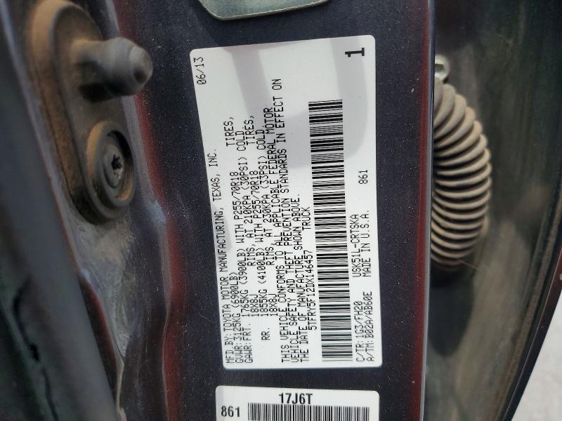 Aukcja sprzedaży 2013 Toyota Tundra, vin: 5TFRY5F12DX146457, numer aukcji: 57648426