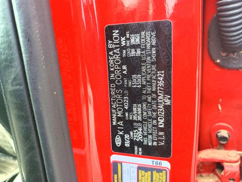 Aukcja sprzedaży 2021 Kia Soul, vin: KNDJ23AU0M7736421, numer aukcji: 62842436
