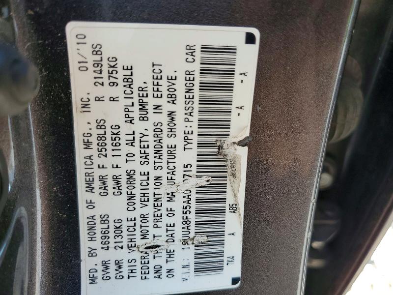 Продаж на аукціоні авто 2010 Acura Tl, vin: 19UUA8F55AA010715, номер лоту: 58620356