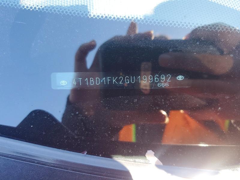 Продаж на аукціоні авто 2016 Toyota Camry Hybrid, vin: 4T1BD1FK2GU199692, номер лоту: 62498356