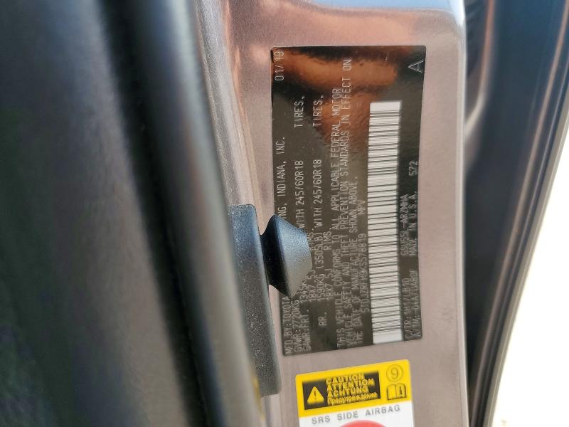 62932836 :رقم المزاد ، 5TDJZRFH9KS578819 vin ، 2019 Toyota Highlander مزاد بيع