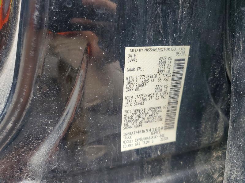 Продажа на аукционе авто 2018 Nissan Titan Xd, vin: 1N6BA1F46JN541609, номер лота: 60504396