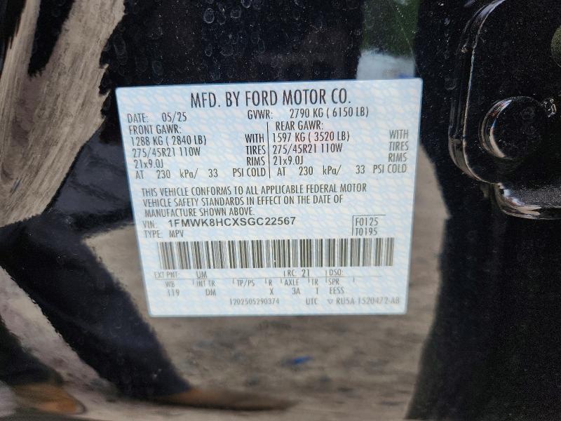 Продажа на аукционе авто 2025 Ford Explorer, vin: 1FMWK8HCXSGC22567, номер лота: 61411806