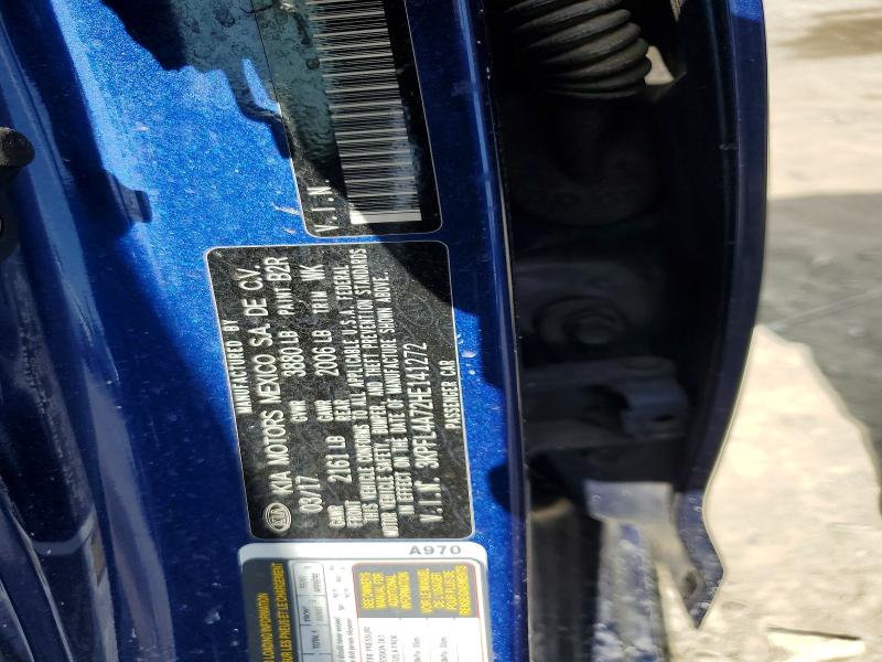 60590536 :رقم المزاد ، 3KPFL4A72HE141272 vin ، 2017 Kia Forte مزاد بيع