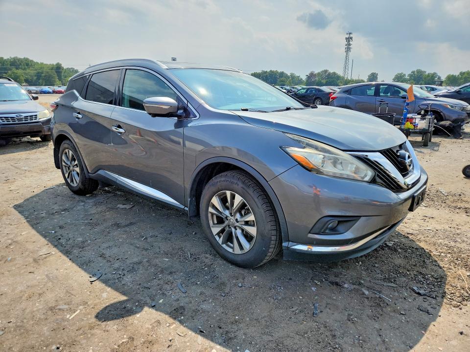 2015 Nissan Murano მანქანა იყიდება აუქციონზე, vin: 5N1AZ2MH3FN262835, აუქციონის ნომერი: 61745776