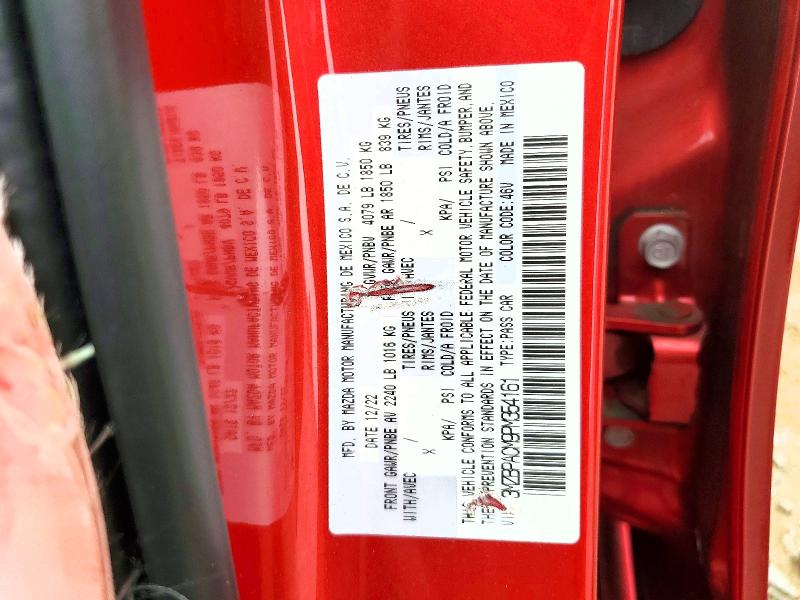 2023 Mazda 3 მანქანა იყიდება აუქციონზე, vin: 3MZBPACM9PM354161, აუქციონის ნომერი: 61623266