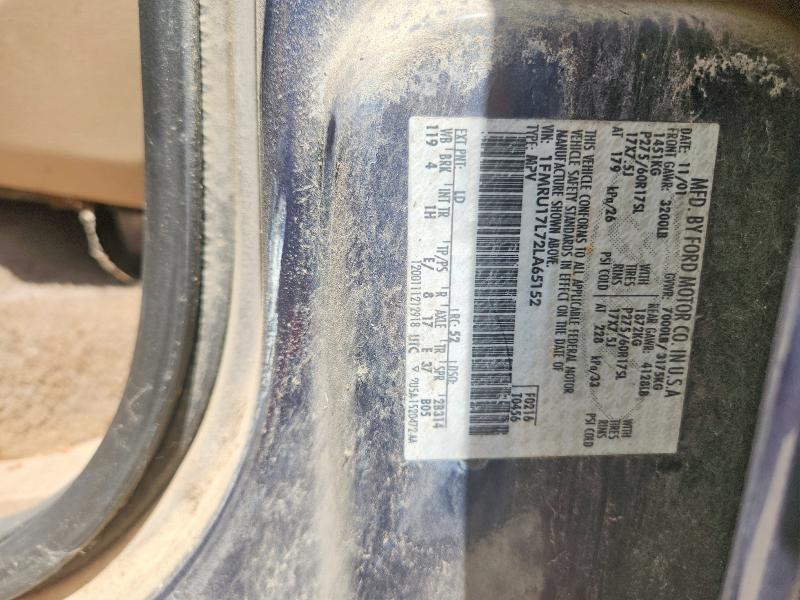 Aukcja sprzedaży 2002 Ford Expedition, vin: 1FMRU17L72LA65152, numer aukcji: 63049146