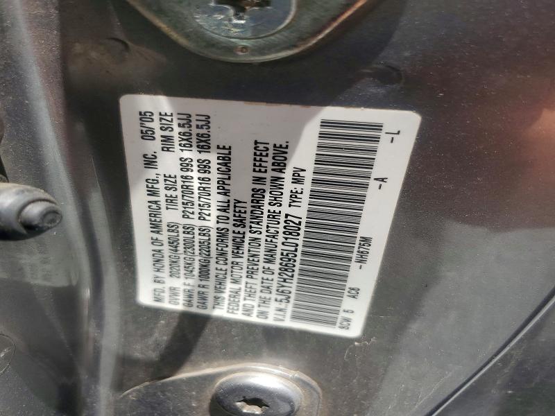 Aukcja sprzedaży 2005 Honda Element, vin: 5J6YH28695L018027, numer aukcji: 60445466