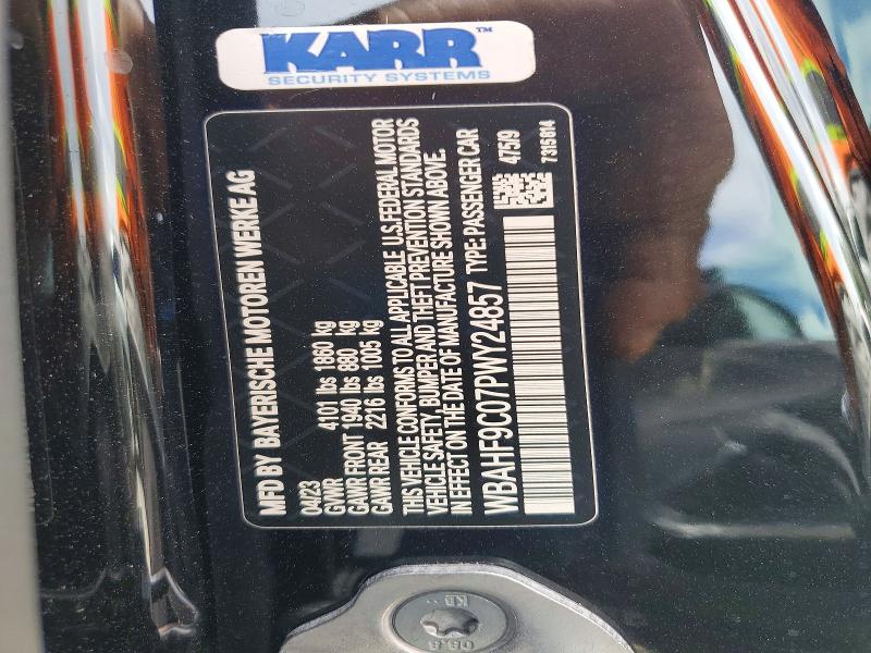 59020286 :رقم المزاد ، WBAHF9C07PWY24857 vin ، 2023 Bmw Z4 مزاد بيع