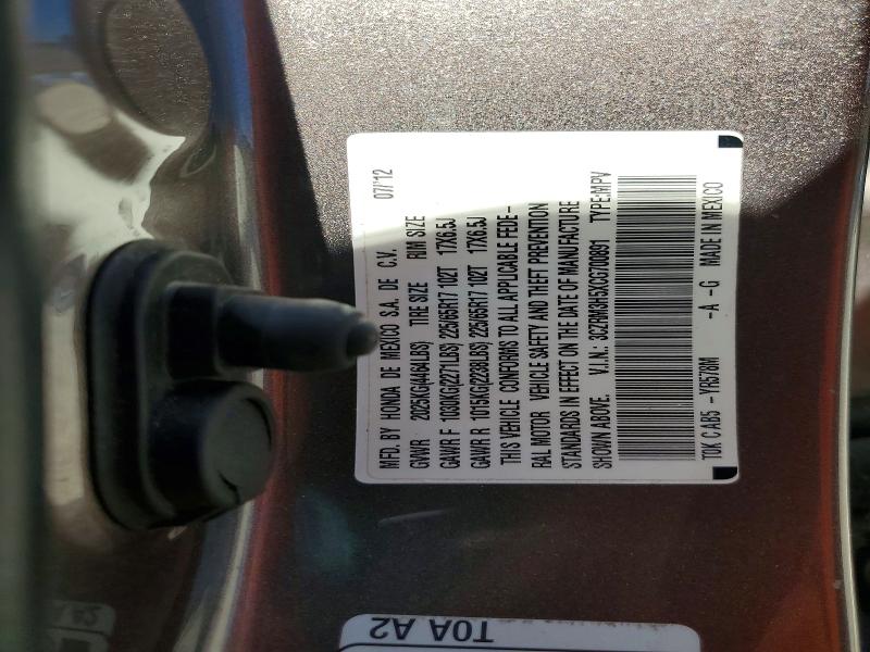 Aukcja sprzedaży 2012 Honda Cr-v, vin: 3CZRM3H5XCG700891, numer aukcji: 63485476