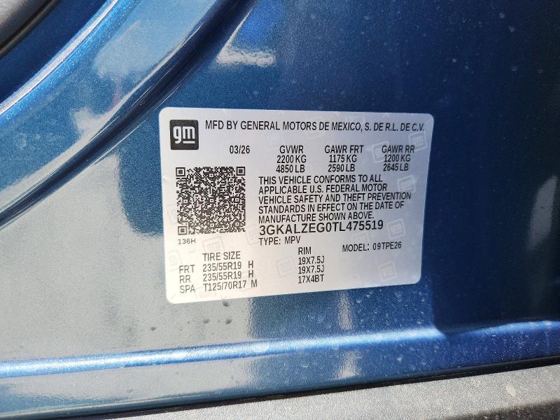 2026 Gmc Terrain მანქანა იყიდება აუქციონზე, vin: 3GKALZEG0TL475519, აუქციონის ნომერი: 62645576
