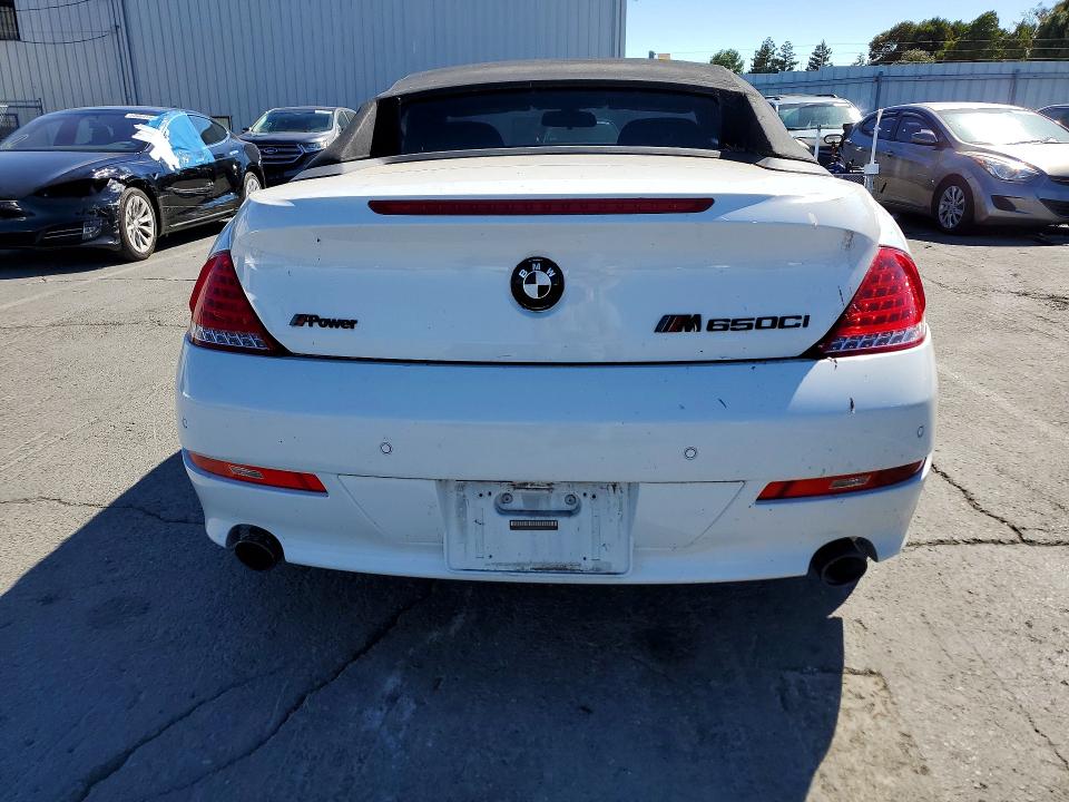 2010 Bmw 650 მანქანა იყიდება აუქციონზე, vin: WBAEB5C51AC225982, აუქციონის ნომერი: 59914316