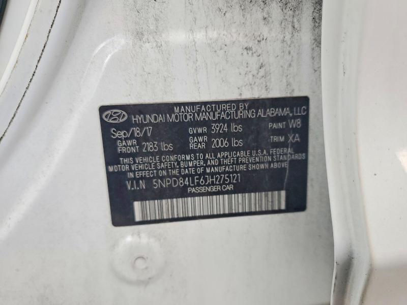 Aukcja sprzedaży 2018 Hyundai Elantra, vin: 5NPD84LF6JH275121, numer aukcji: 59813726