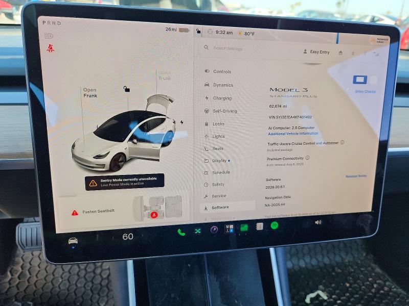 Продаж на аукціоні авто 2019 Tesla Model 3, vin: 5YJ3E1EA4KF401402, номер лоту: 61795196