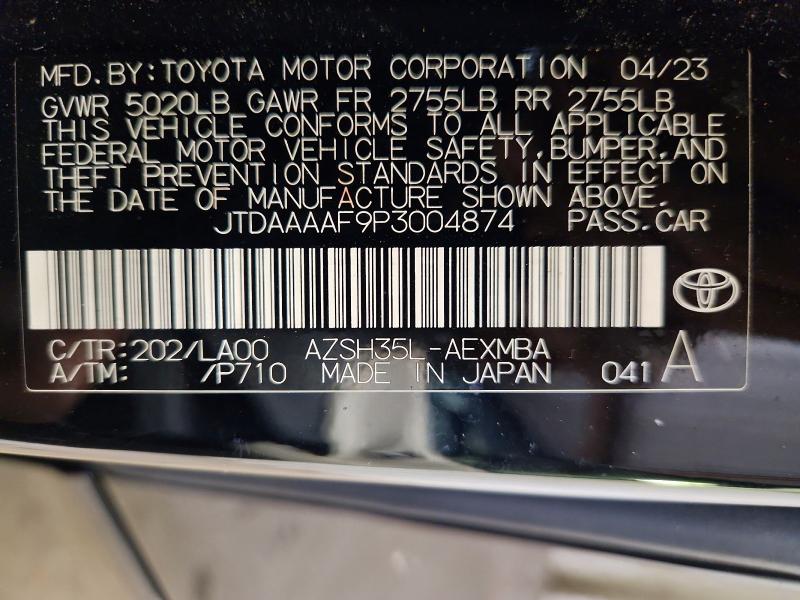 2023 Toyota Crown მანქანა იყიდება აუქციონზე, vin: JTDAAAAF9P3004874, აუქციონის ნომერი: 55476656