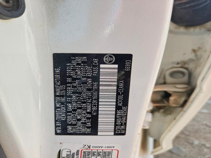 Продажа на аукционе авто 2006 Toyota Camry, vin: 4T1BE32K16U671846, номер лота: 61068436