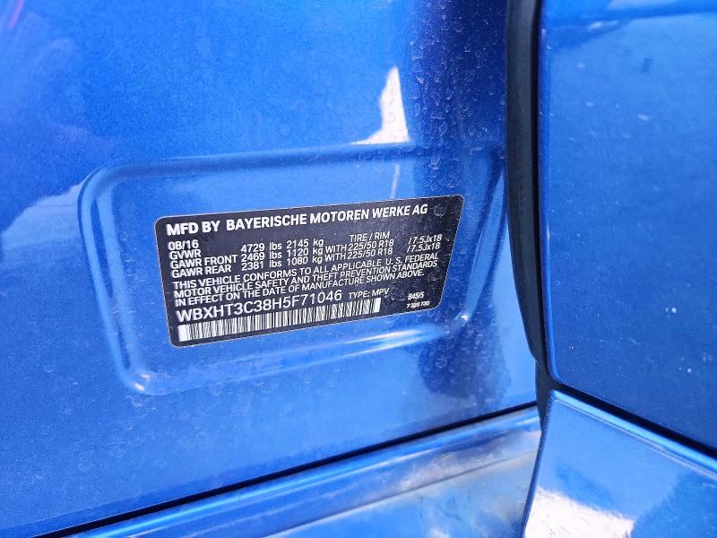 Aukcja sprzedaży 2017 Bmw X1, vin: WBXHT3C38H5F71046, numer aukcji: 60621636