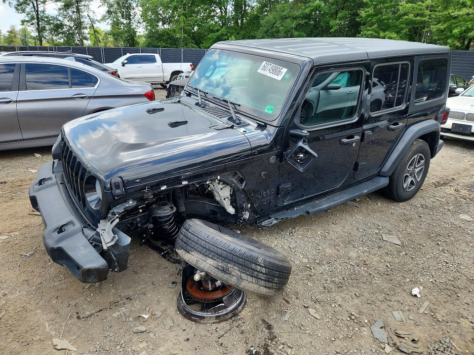 2022 Jeep Wrangler Unlimited მანქანა იყიდება აუქციონზე, vin: 1C4HJXDM7NW279621, აუქციონის ნომერი: 60749806
