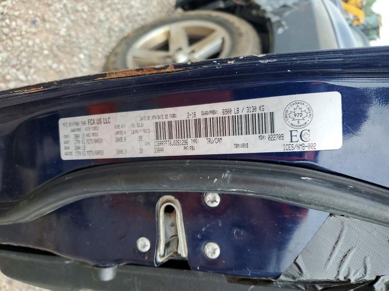 Продажа на аукционе авто 2018 Ram 1500, vin: 1C6RR7FT6JS261296, номер лота: 61897386