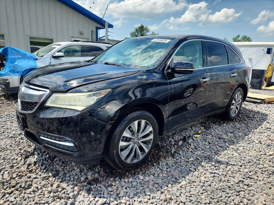 57916026 :رقم المزاد ، 5FRYD4H47FB021006 vin ، 2015 Acura Mdx مزاد بيع