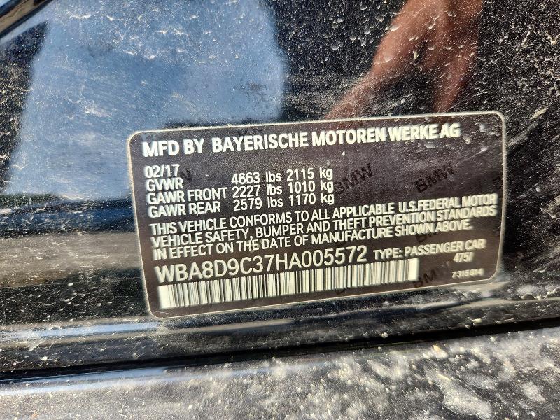Aukcja sprzedaży 2017 Bmw 330, vin: WBA8D9C37HA005572, numer aukcji: 61587556