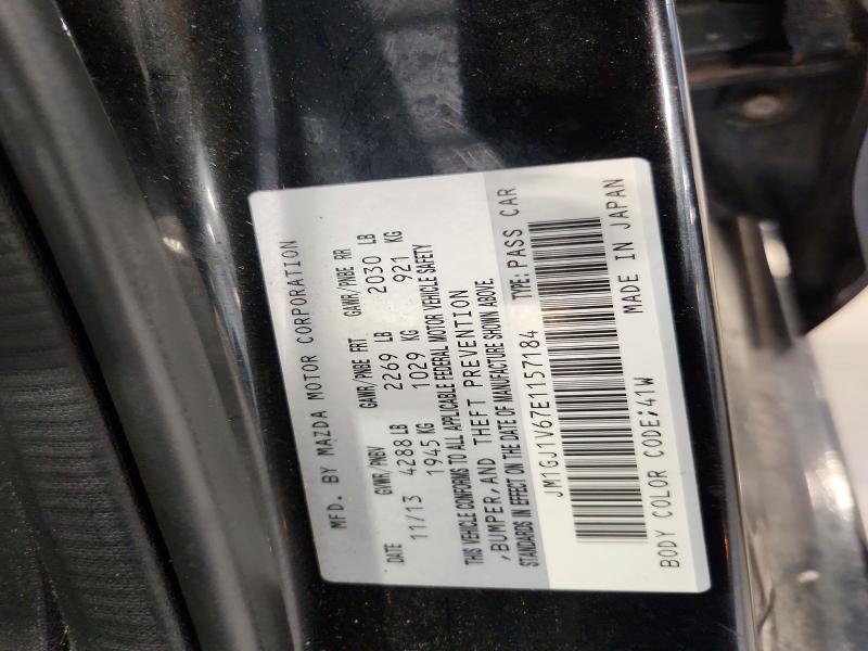 2014 Mazda 6 მანქანა იყიდება აუქციონზე, vin: JM1GJ1V67E1157184, აუქციონის ნომერი: 62248386