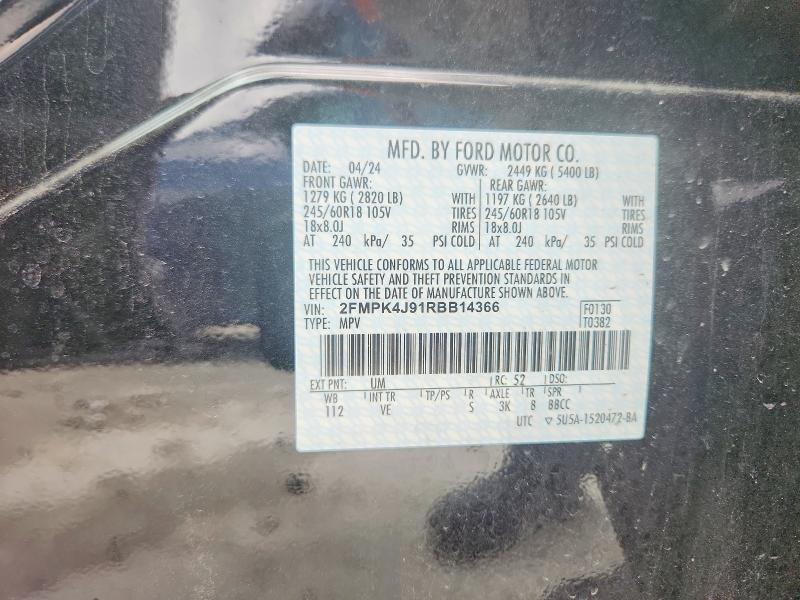 Продаж на аукціоні авто 2024 Ford Edge, vin: 2FMPK4J91RBB14366, номер лоту: 61217296