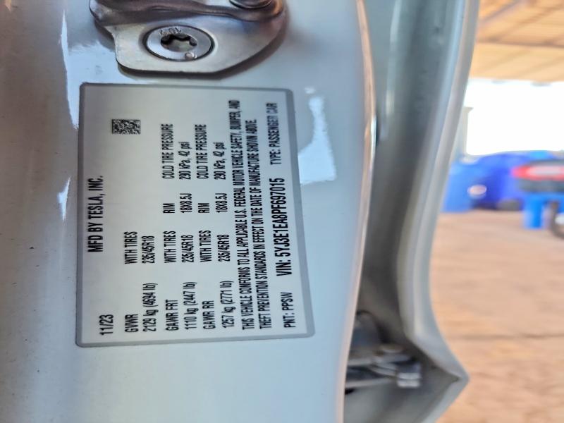 Aukcja sprzedaży 2023 Tesla Model 3, vin: 5YJ3E1EA8PF697015, numer aukcji: 62237996