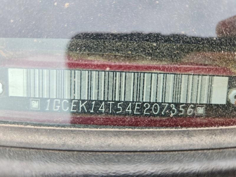 Aukcja sprzedaży 2004 Chevrolet Silverado, vin: 1GCEK14T54E207356, numer aukcji: 59732996