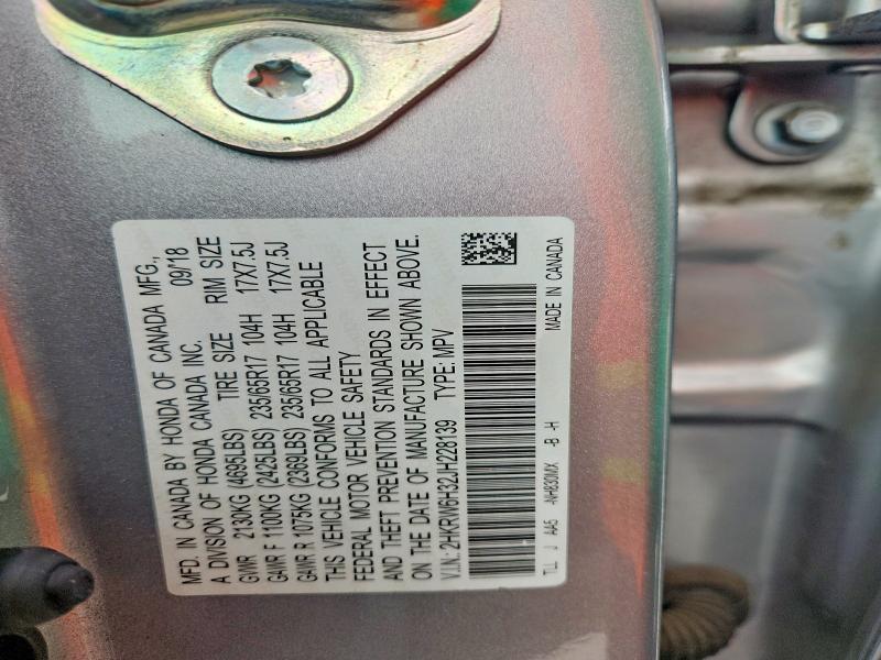 Продажа на аукционе авто 2018 Honda Cr-v, vin: 2HKRW6H32JH228139, номер лота: 60422986