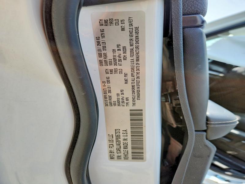60558626 :رقم المزاد ، 1C4RJJAG8P8867373 vin ، 2023 Jeep Grand Cherokee مزاد بيع