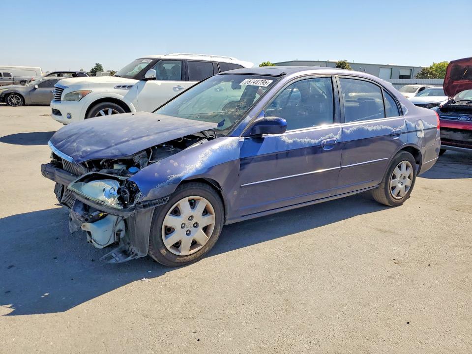 Auction sale of the 2002 Honda Civic, vin: 2HGES26852H532403, lot number: 59740796