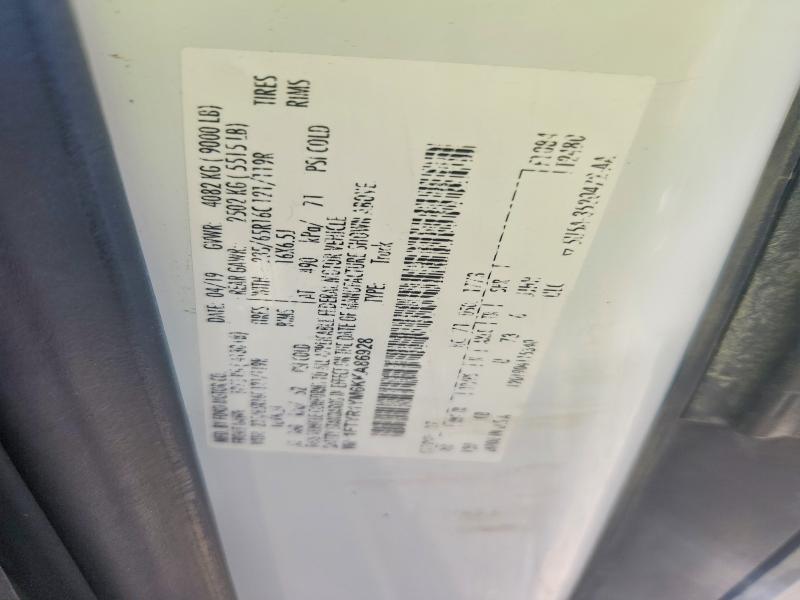 62252046 :رقم المزاد ، 1FTYR1YM6KKA86928 vin ، 2019 Ford Transit مزاد بيع