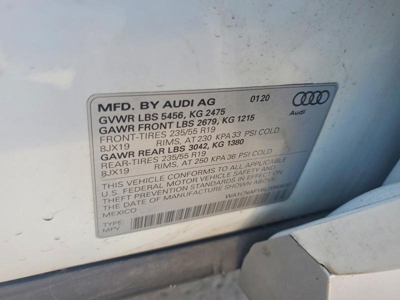 Aukcja sprzedaży 2020 Audi Q5, vin: WA1CNAFY6L2060630, numer aukcji: 59931356