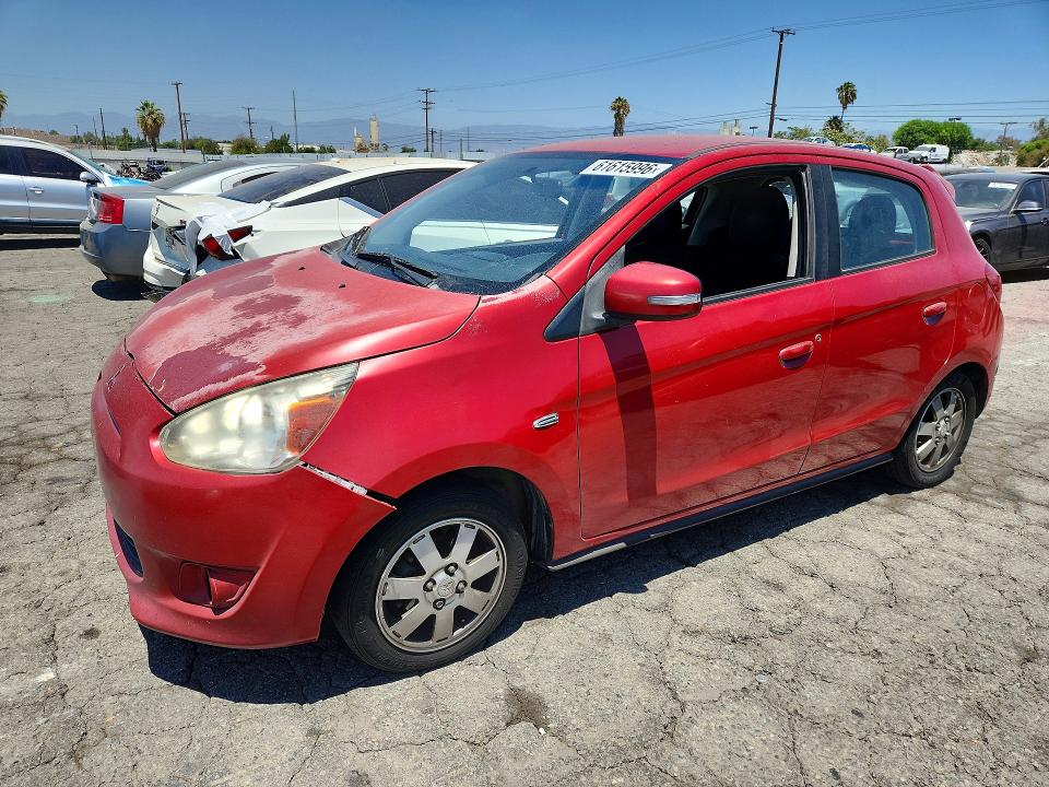 2015 Mitsubishi Mirage მანქანა იყიდება აუქციონზე, vin: ML32A4HJ2FH033041, აუქციონის ნომერი: 61615996