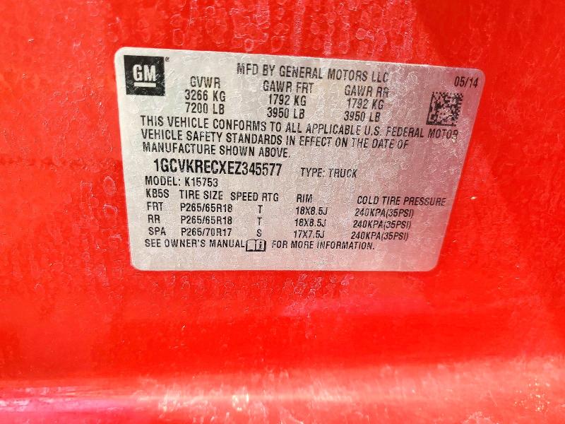 Продажа на аукционе авто 2014 Chevrolet Silverado, vin: 1GCVKRECXEZ345577, номер лота: 61683546